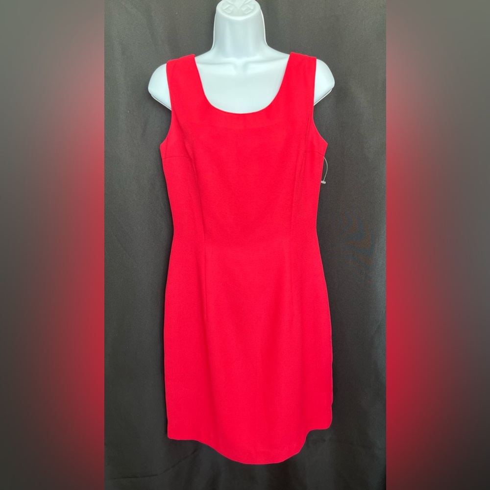 🆕 ❤️ NWOT KAREN MAX Elegant Red Sheath Dress | Women’s Size 12